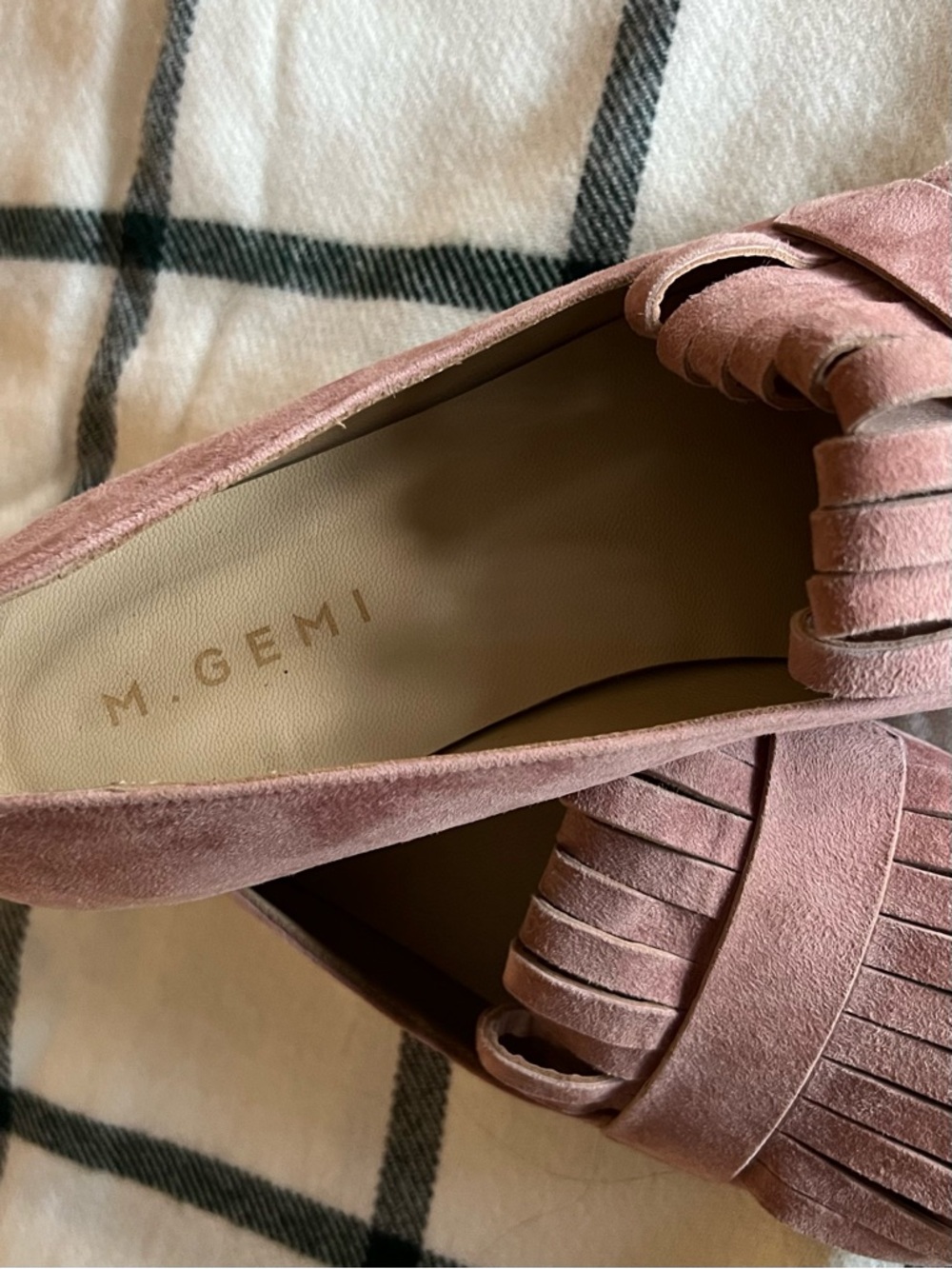 M.Gemi Fringed Suede Loafers - Dusty Rose Pink 🎀 - Picture 8 of 9